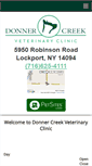 Mobile Screenshot of donnercreekvet.com