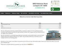 Tablet Screenshot of donnercreekvet.com